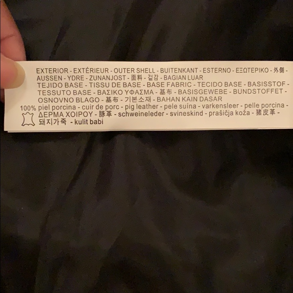 **NEW** Zara Metallic Leather Biker Jacket - Picture 7 of 8